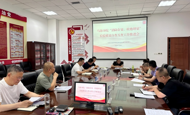 标题：乌海分院扎实推进检验质量自查互查工作
浏览次数：85
发表时间：2026-07-09